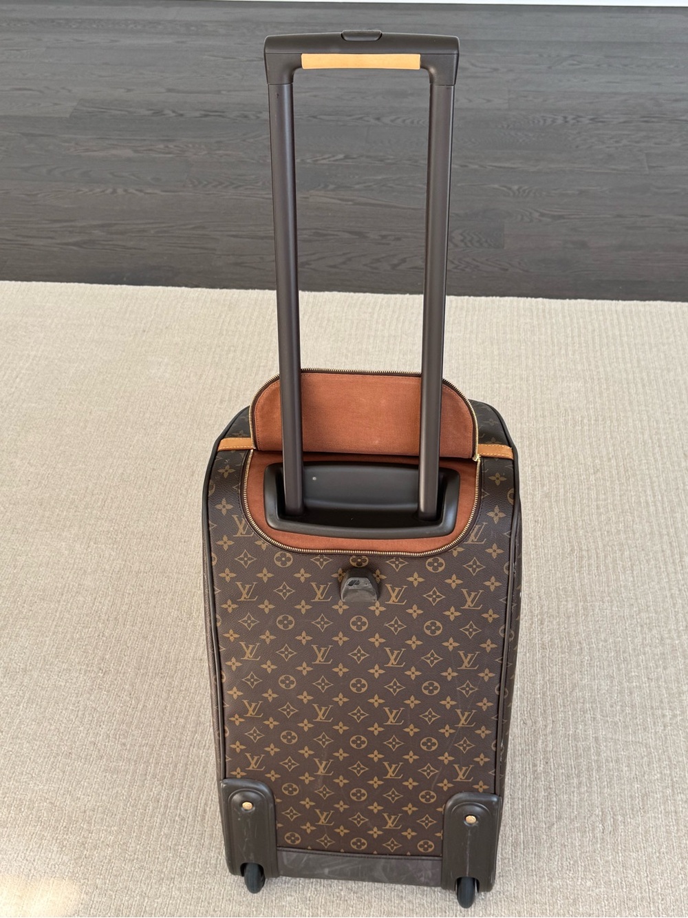Louis Vuitton Monogram Canvas Travel Duffel in Brown and Tan - Picture 7 of 11